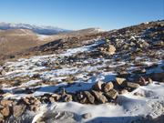 The sun just crested the south ridge of Mt. Bierstadt