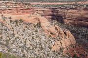 Rock formation visible while going down the canyon